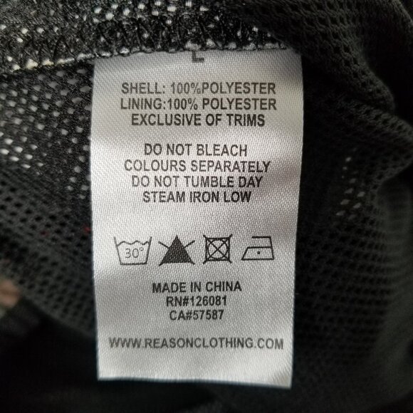 Reason Men's Black Floral Multi Color Hooded Windbreaker Jacket Size Lar… - Picture 7 of 8